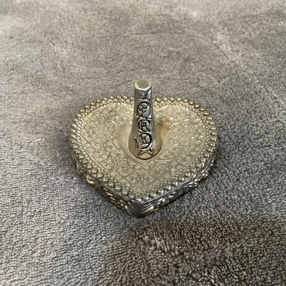 Vintage Accents Vintage Silver Heart Shaped Ring Holder Poshmark